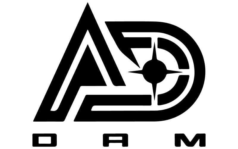 Het logo voor een bedrijf met de letter AD