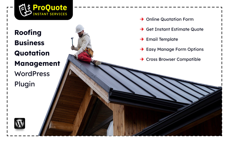 Форма запиту комерційної пропозиції для покрівлі Плагін WordPress - ProQuote