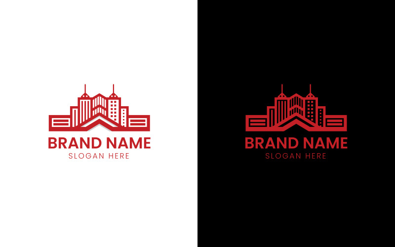 Logo immobiliare edificio urbano-757