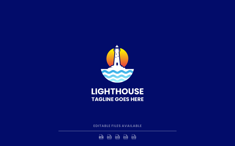 Логотип Lighthouse Flat Modern