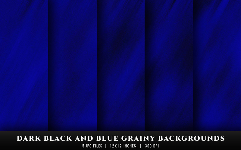 Fundos de textura granulada preta e azul escura