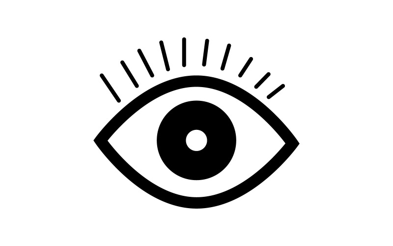 Modèle de conception de logo vectoriel d'entreprise pour soins oculaires v.9