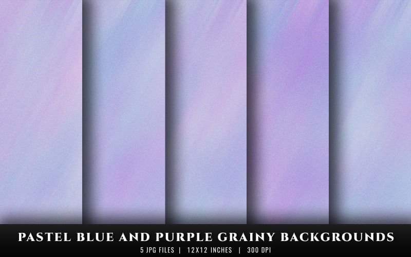 Pastellblaue und violette körnige Texturhintergründe