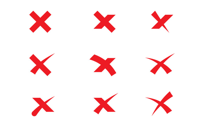 X Letter vector pictogram illustratie Logo Template v.2
