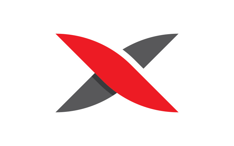 X Letter vector pictogram illustratie Logo Template v.3