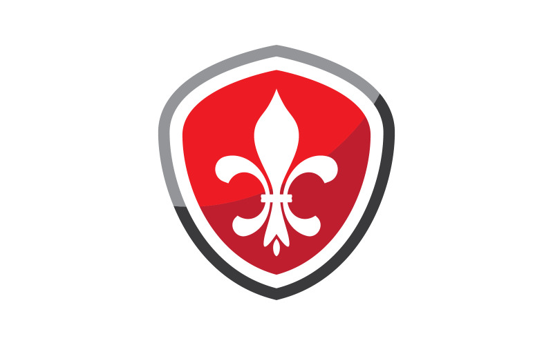 Fleur de lis ikona wektorowa Szablon projektu logo v.20