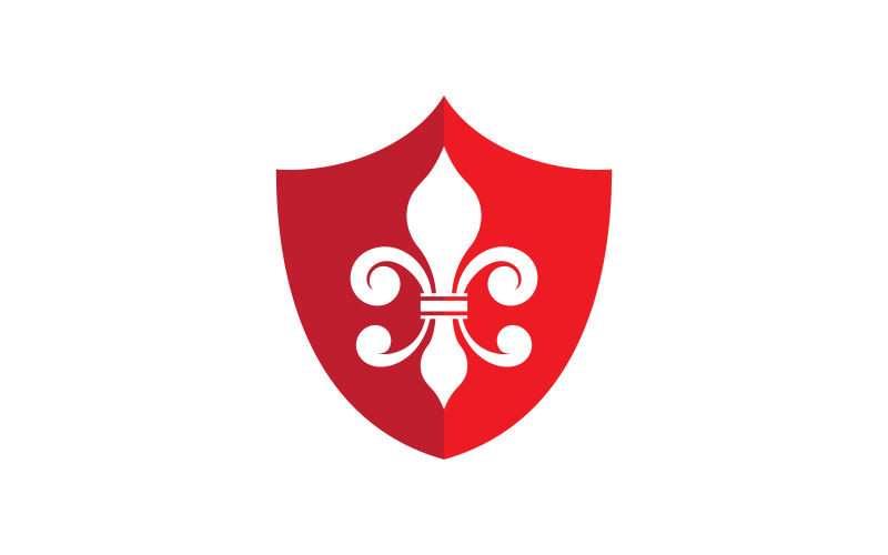 Fleur de lis векторний значок логотипу шаблон оформлення v.15