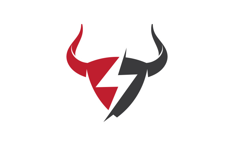 Taurus Sport logotyp mall vektor ikon illustration design v.6