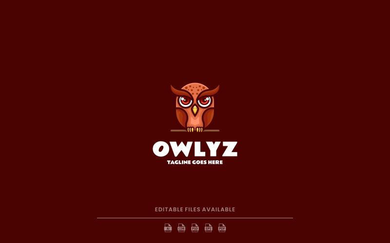 Owlyz Simple Mascot Logo 2