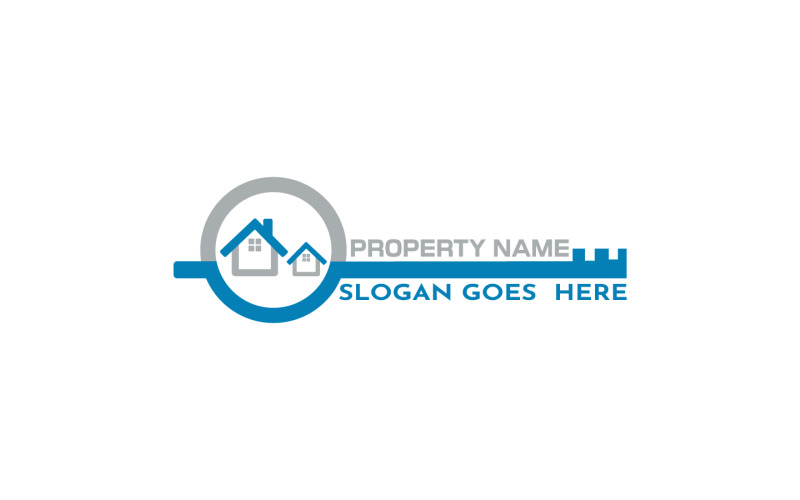 Logotipo de inmobiliaria-Logotipo de construcción-Logotipo de propiedad