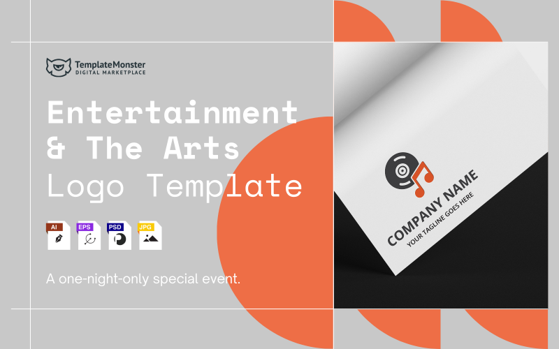 Entertaiment and The Arts Logo Template - TemplateMonster