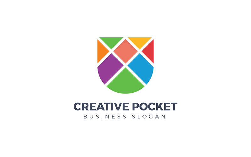 Modèle de logo de poche créatif