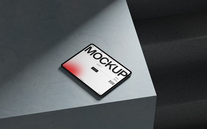 Moderne tabletscherm-mockup-sjabloon