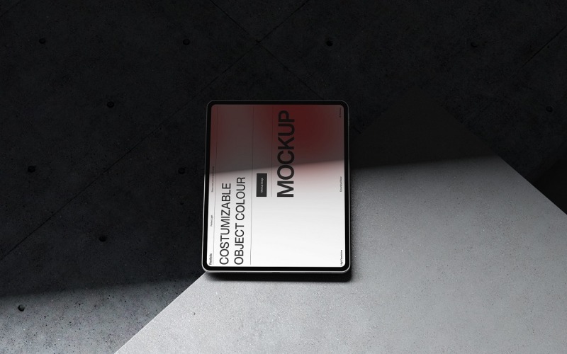 Realistisches Tablet-Bildschirmmodell