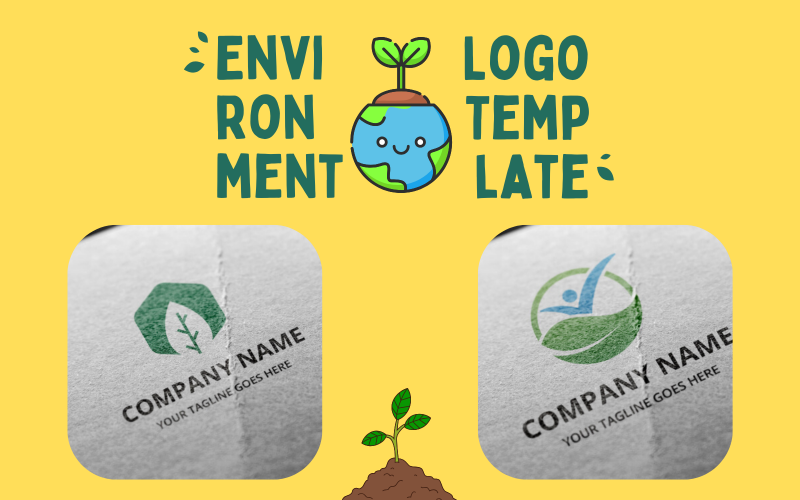 Шаблон логотипа Environment 2