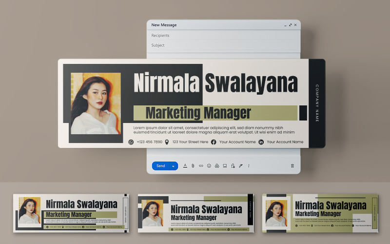 Modern Email Header Template 344