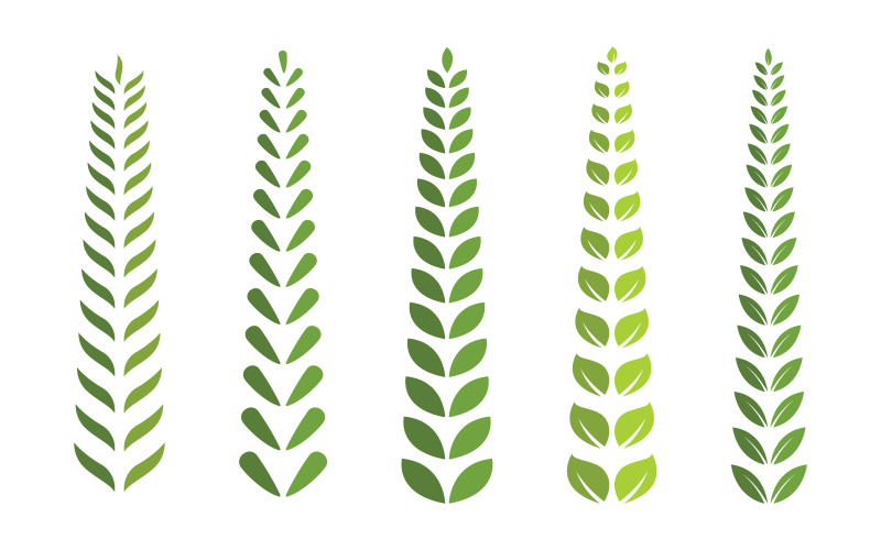 Drzewo liść ekologia natura weganizm koncepcja ilustracja Logo Szablon v.3