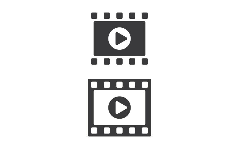 Film Filmstrip bioscoop icoon vector Logo ontwerp illustratie v.2
