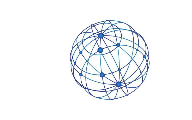 Global World Logo Mall vektorillustration v.5