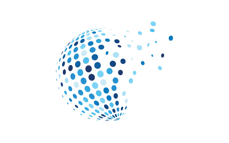 Global World Logo Mall vektorillustration v.9