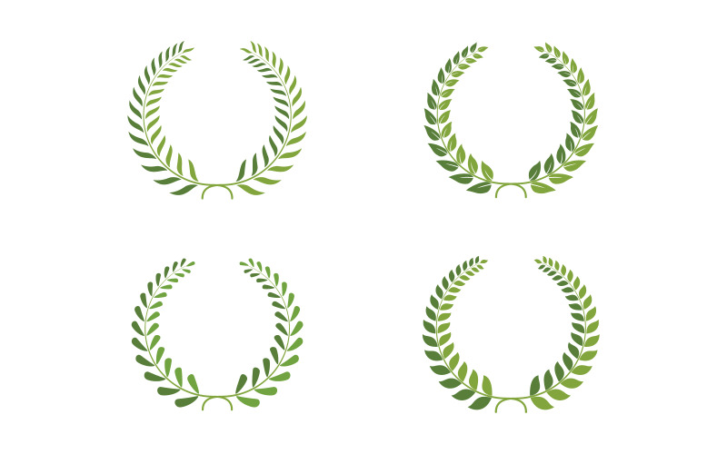 Trädblad ekologi natur vegan koncept illustration Logotyp mall v.7