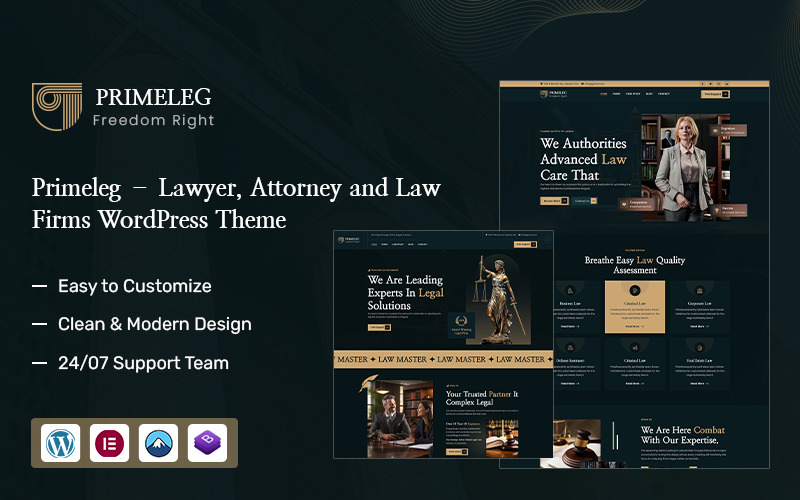 PrimeLeg – 律师、律师事务所 WordPress 主题