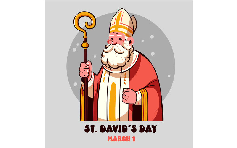 Celebrazione dell'illustrazione del giorno di San Davide