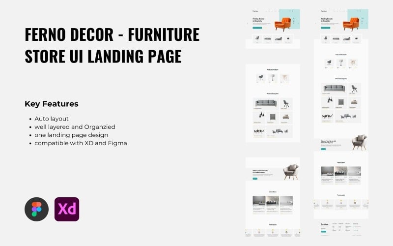 Ferno Decor - Furniture Store UI Landing Page