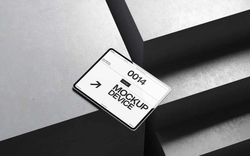 Modello di mockup per tablet dispositivo Design