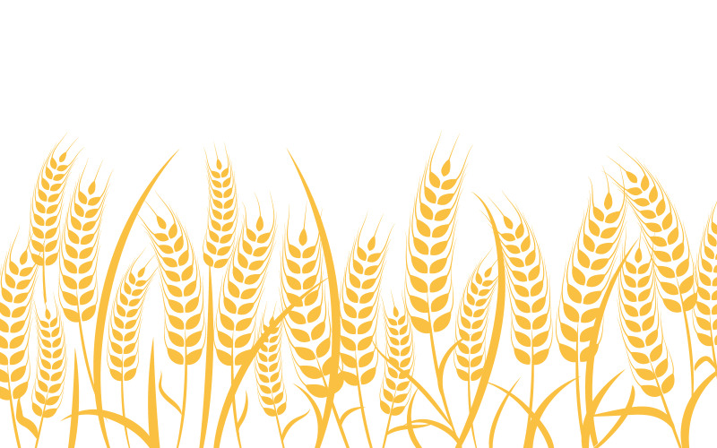 Boerderij tarwe rijst vector pictogram illustratie ontwerp sjabloon v.28