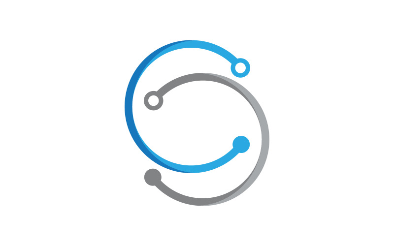 Digitální obvod Moderní ikona Logo šablony design v.13