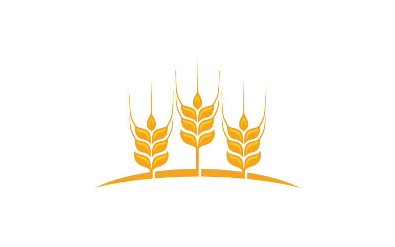 Farm vete ris vektor ikon illustration designmall v.25