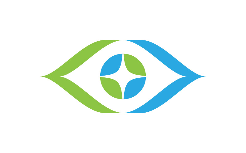 Identitet Corporate Health Eye Care vektor Logotypdesign