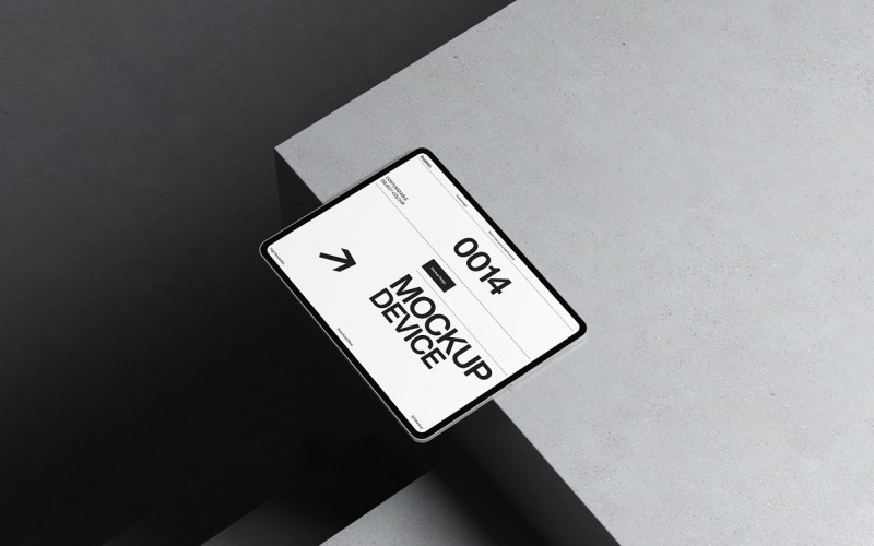 Design di presentazione di mockup di tablet minimalista