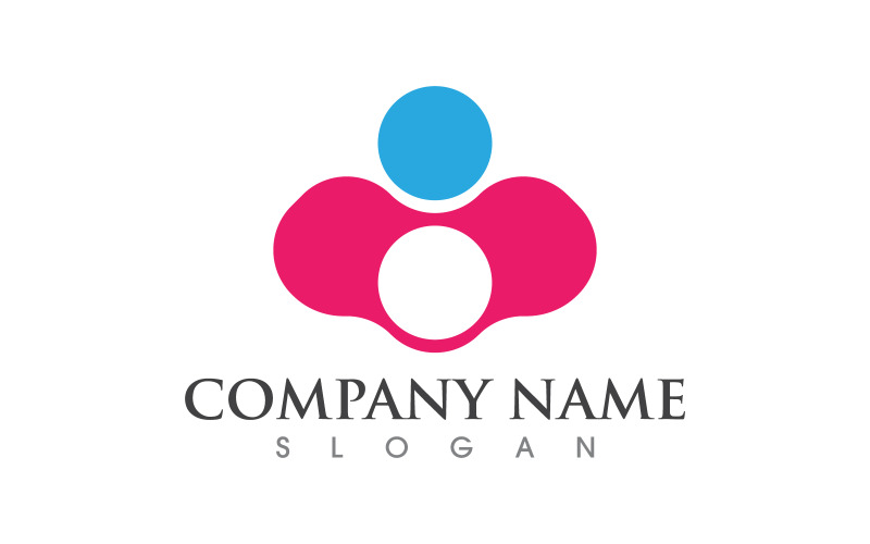 Safe care social community Logo design template v.20