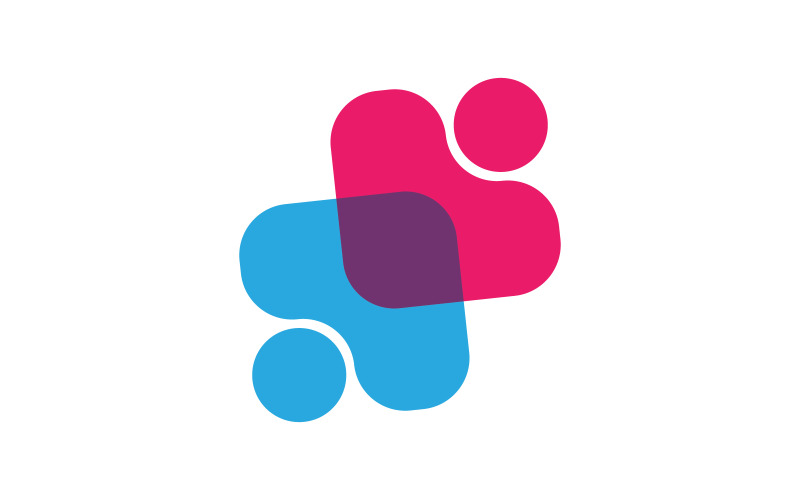 Trygg vård social gemenskap Logotypdesignmall v.22