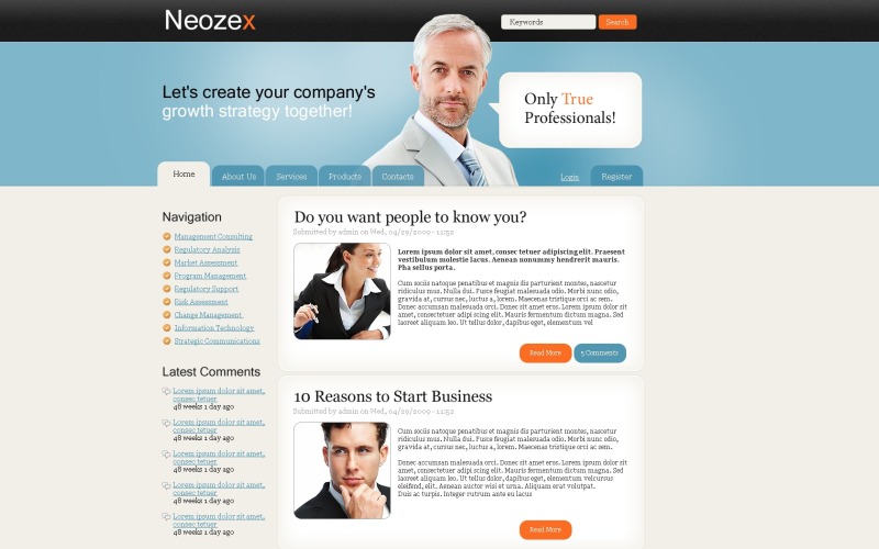 PSD Template over Adviesbureau №50170