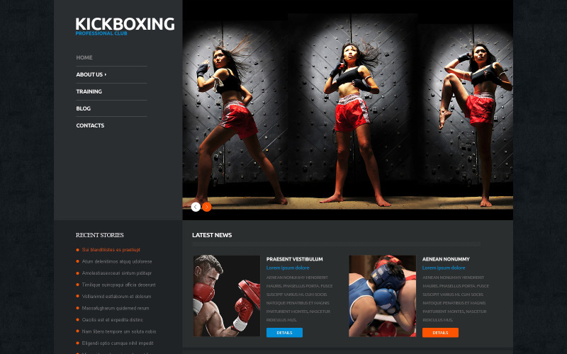 Tema WordPress reattivo di boxe