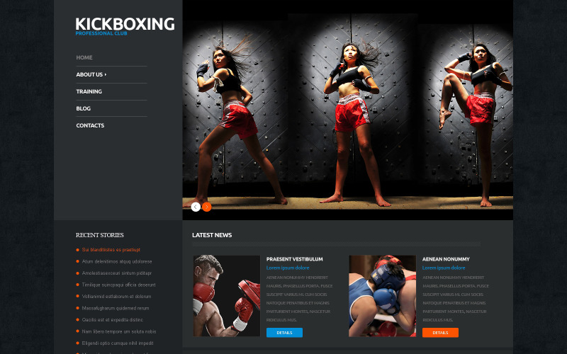 Tema WordPress receptivo para boxeo