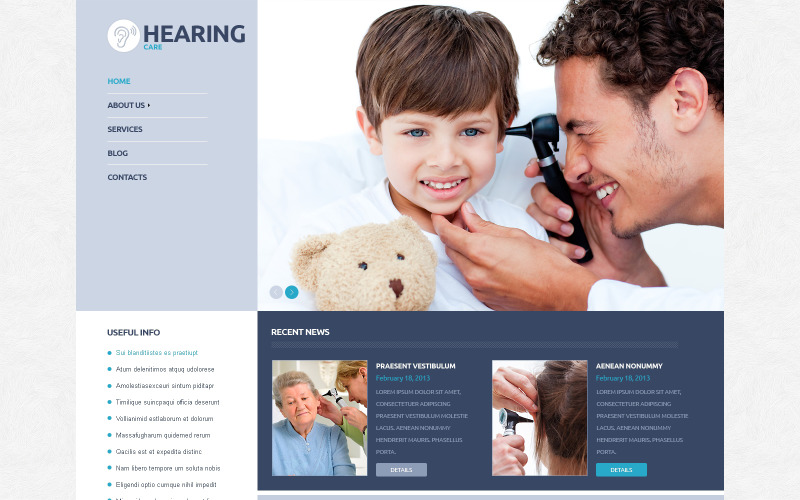 Tema WordPress responsivo ao médico