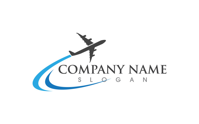 Avião Tour e Viagem Logotipo Vetor ícone design ilustração v.10