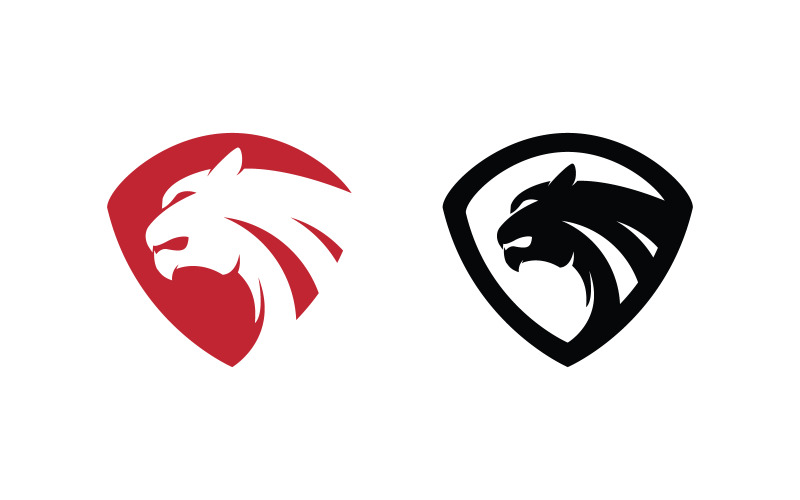 Дизайн логотипу Puma векторні ілюстрації шаблон оформлення v.2