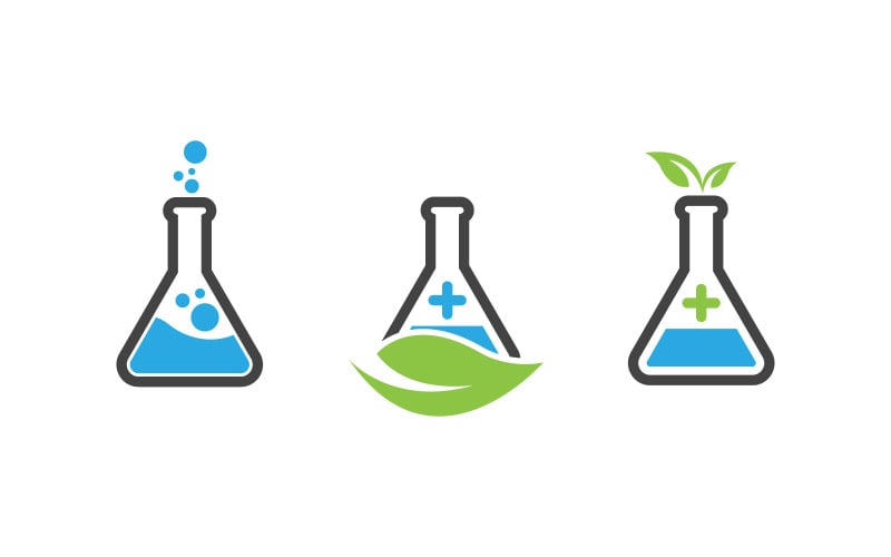 Gezondheid Medisch Lab Logo sjabloon vectorillustratie v.4