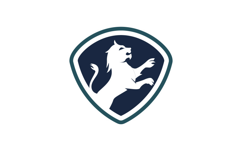 Ikona hlavy lva Logo vektorové ilustrace design Šablona v.5