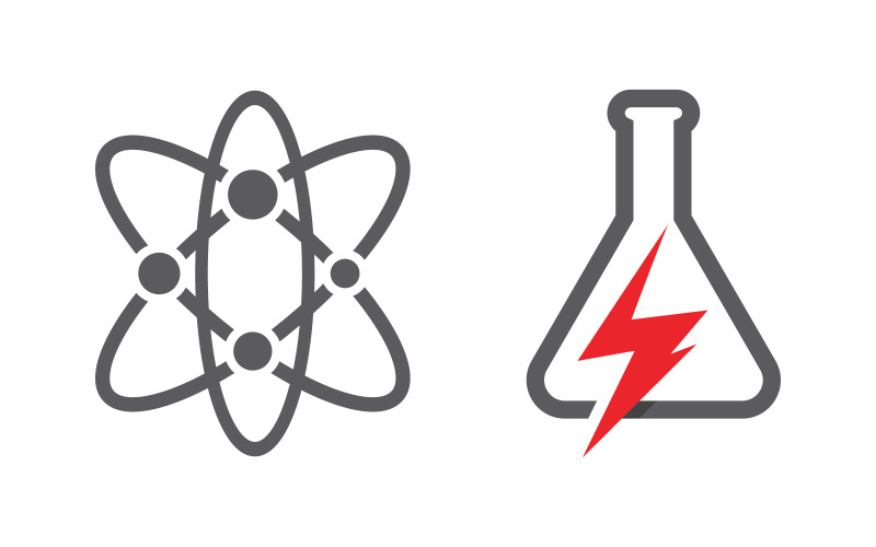 Ilustração vetorial do modelo de logotipo do laboratório médico de saúde v.9