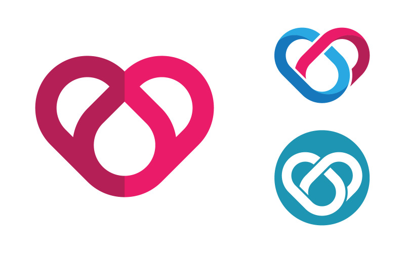 Modello di progettazione del logo della comunità sociale di assistenza sicura v.17