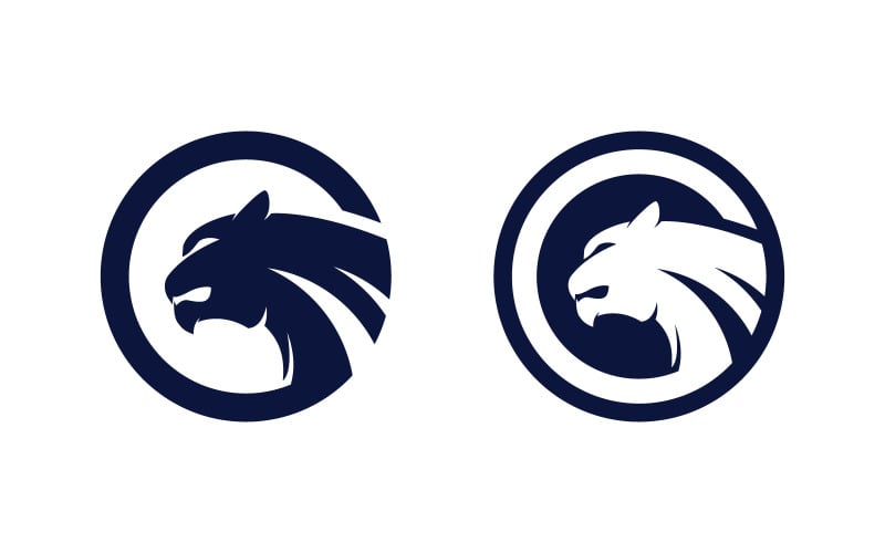 Modelo de design de ilustração vetorial de logotipo da Puma v.3