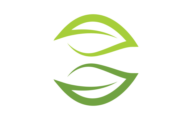 Nature feuille écologie concept végétalien illustration de logo modèle v.14