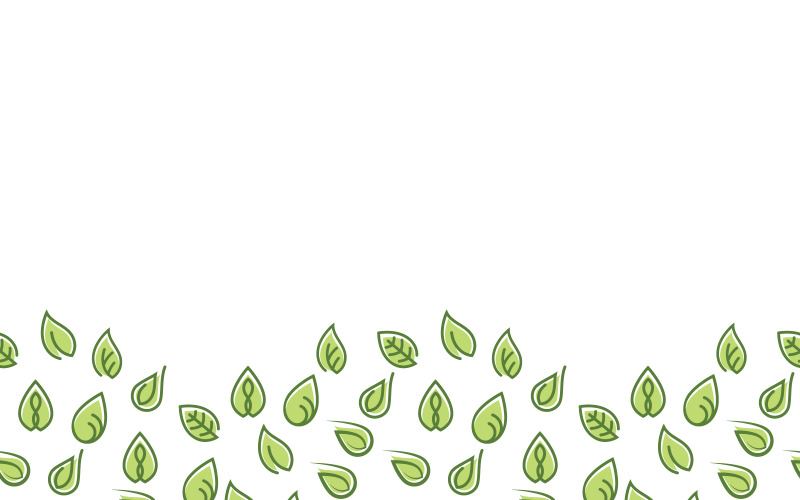Nature feuille écologie concept végétalien illustration de logo modèle v.20