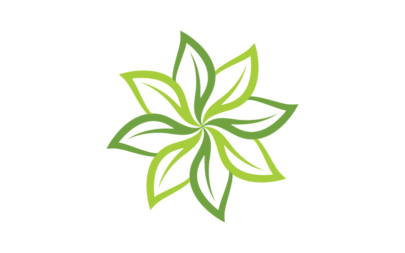 Natureza folha ecologia vegano conceito Logotipo ilustração Modelo v.18